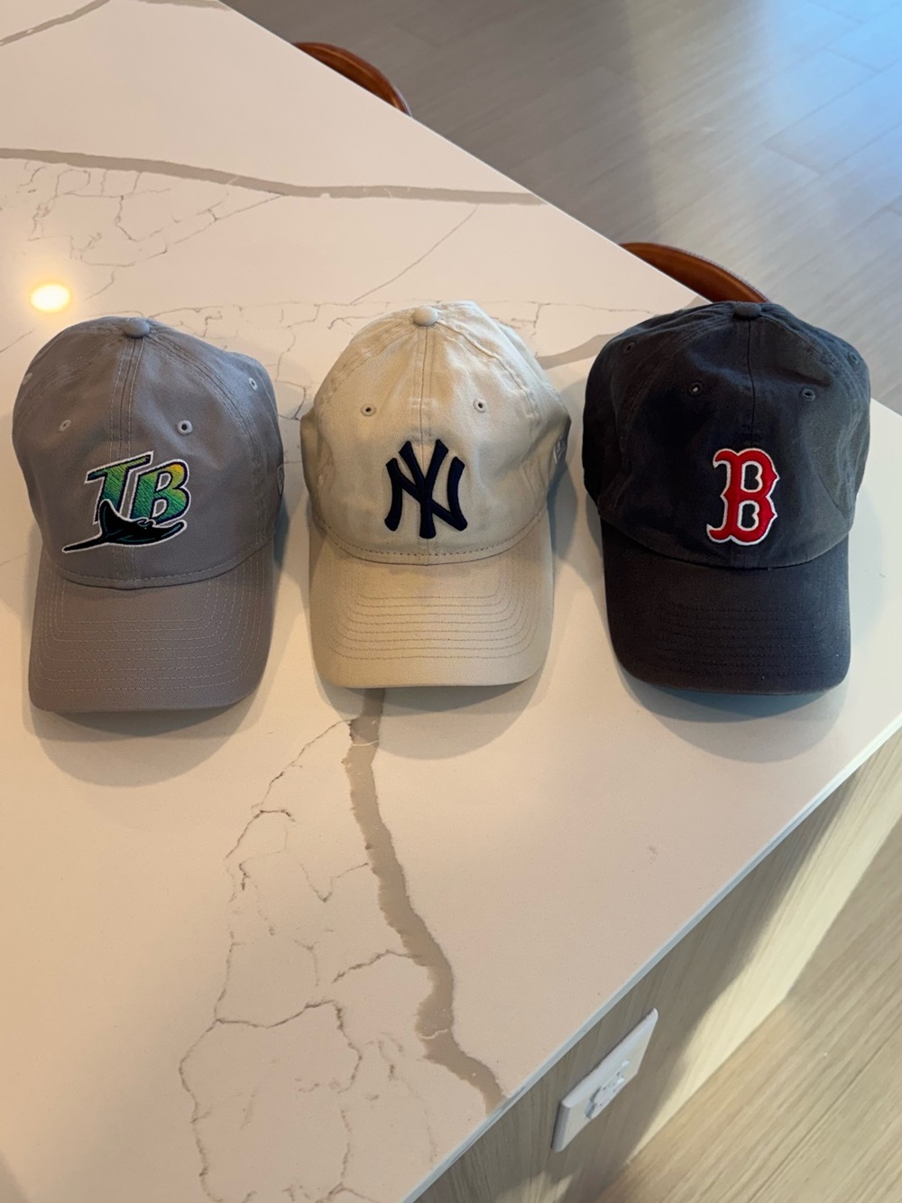 MLB Team Baseball Cap - New York Yankees, Tampa Bay Rays, Boston Red Sox